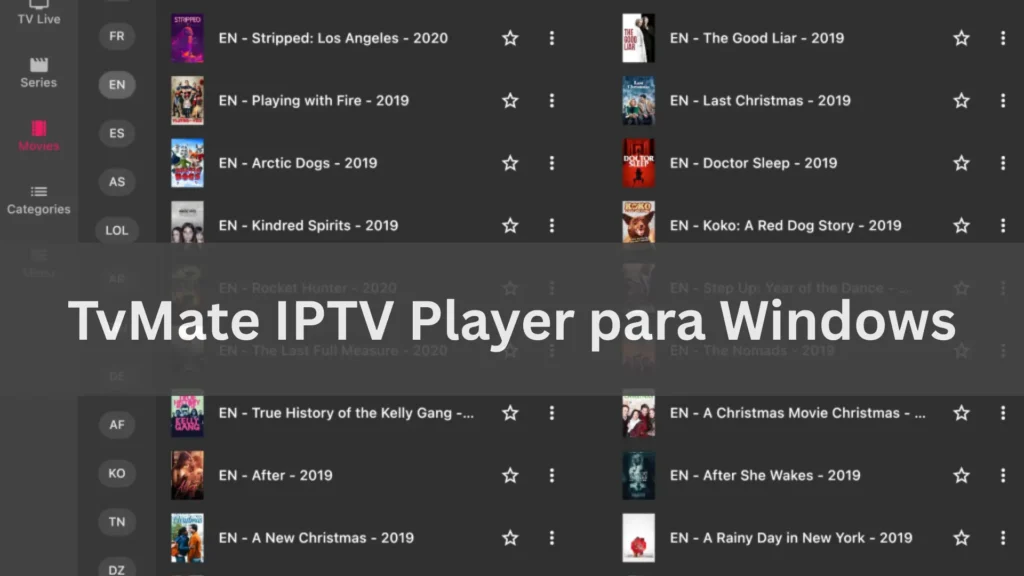 TvMate IPTV Player en Windows