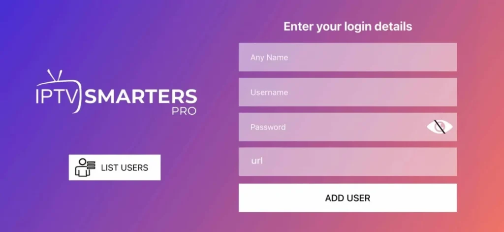 Configuración de IPTV Smarters Pro