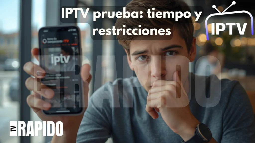 ¿Cuánto dura una IPTV prueba típica y qué limitaciones tiene?